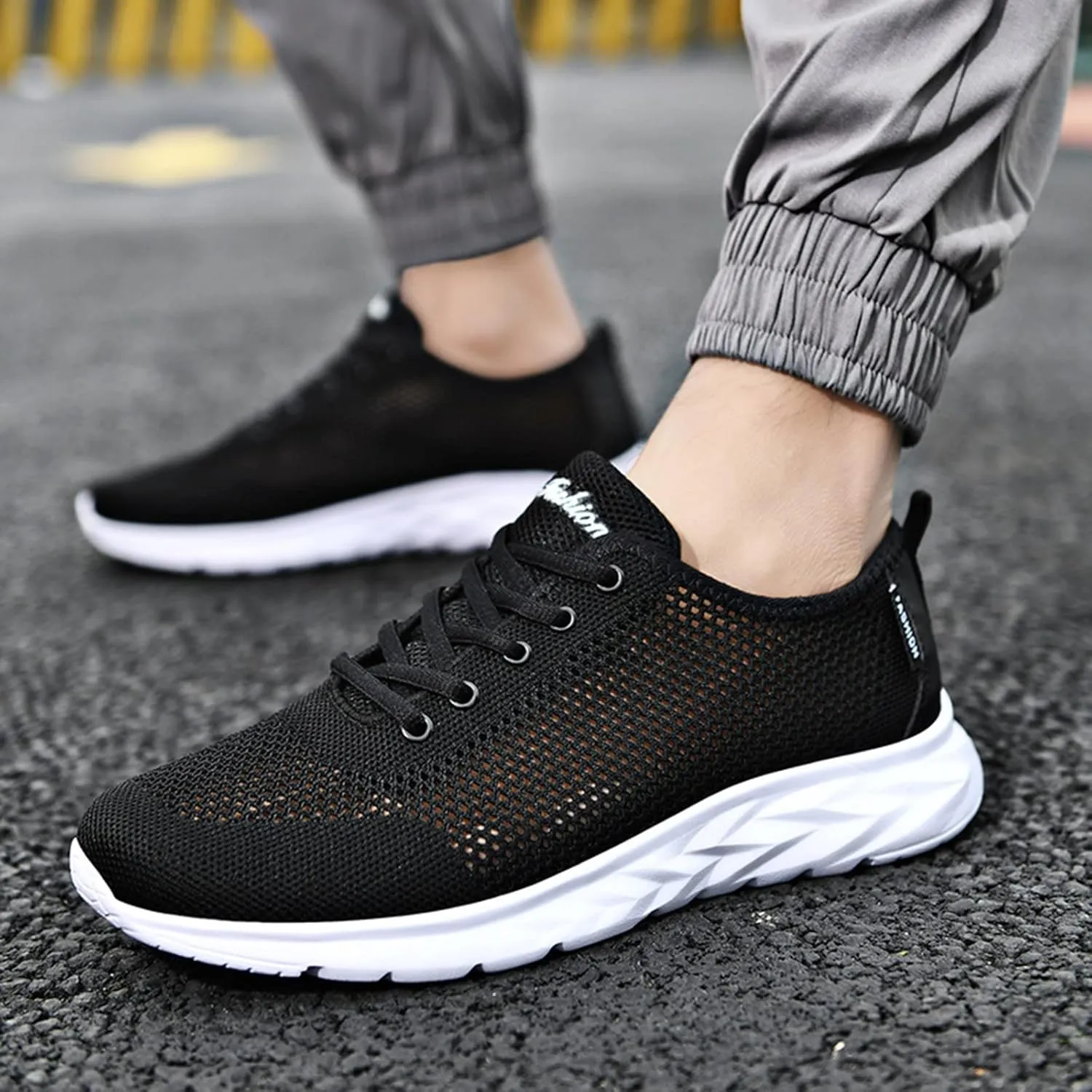 Mens Ultra Breathable Shoes with Water Friendly Quick-Dry Mesh,Summer Non-Slip Wading Shoe Daily Work Walking Shoe with Arch Support Casual Lightweight Durable Fitness Sneaker