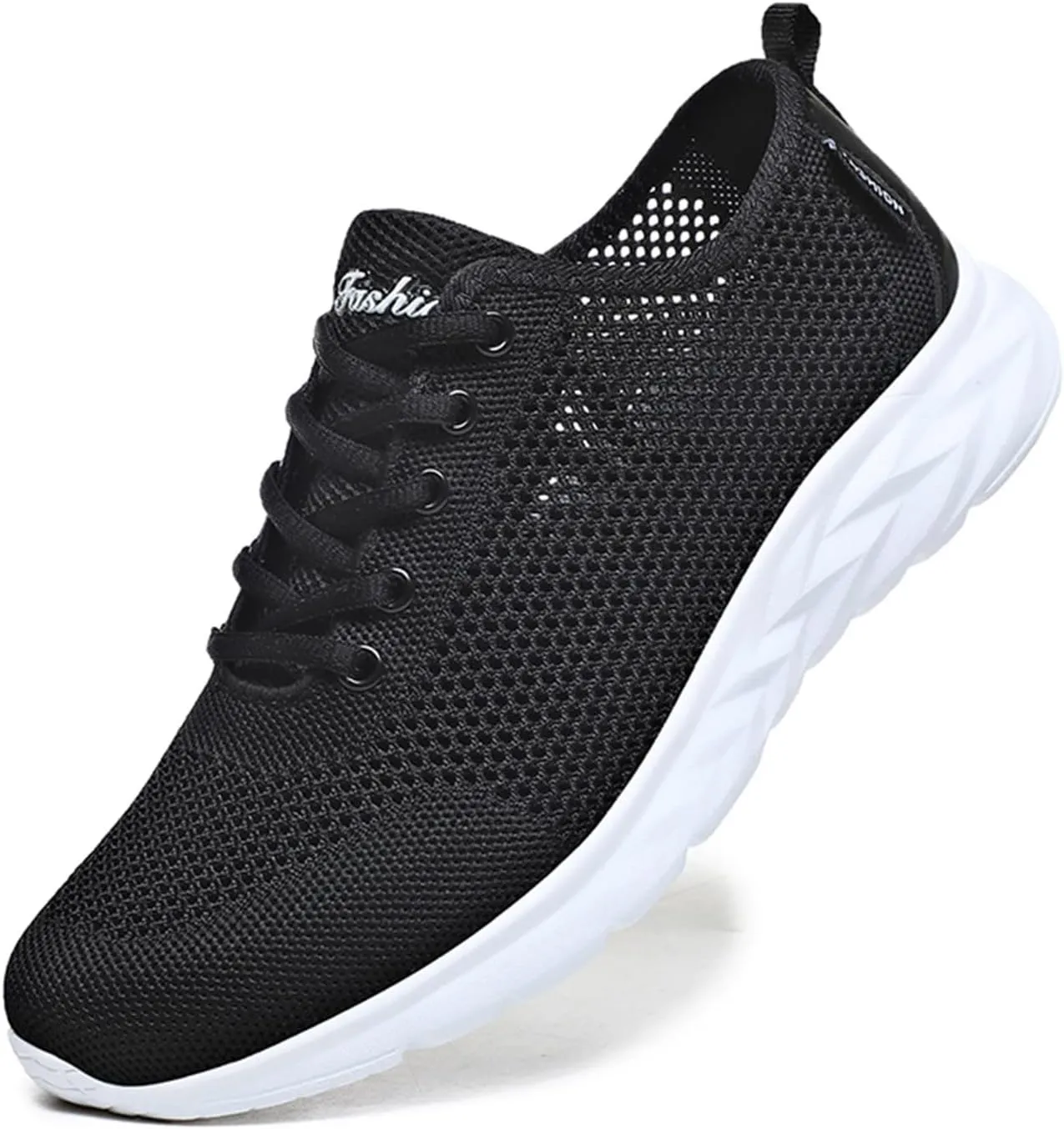 Mens Ultra Breathable Shoes with Water Friendly Quick-Dry Mesh,Summer Non-Slip Wading Shoe Daily Work Walking Shoe with Arch Support Casual Lightweight Durable Fitness Sneaker
