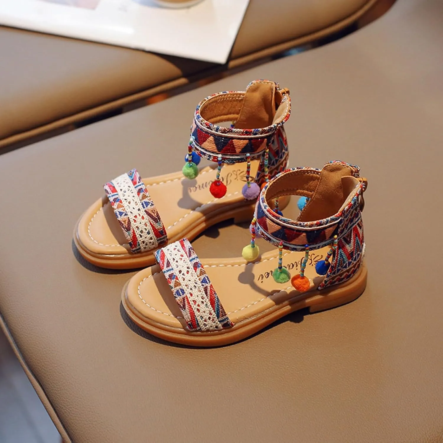 New Comfortable Sandals for Girls in Summer with Soft Sole and Durable Properties White Girl Sandals for Girls Size 2