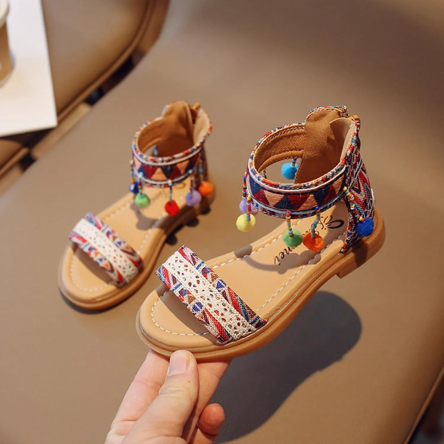 New Comfortable Sandals for Girls in Summer with Soft Sole and Durable Properties White Girl Sandals for Girls Size 2