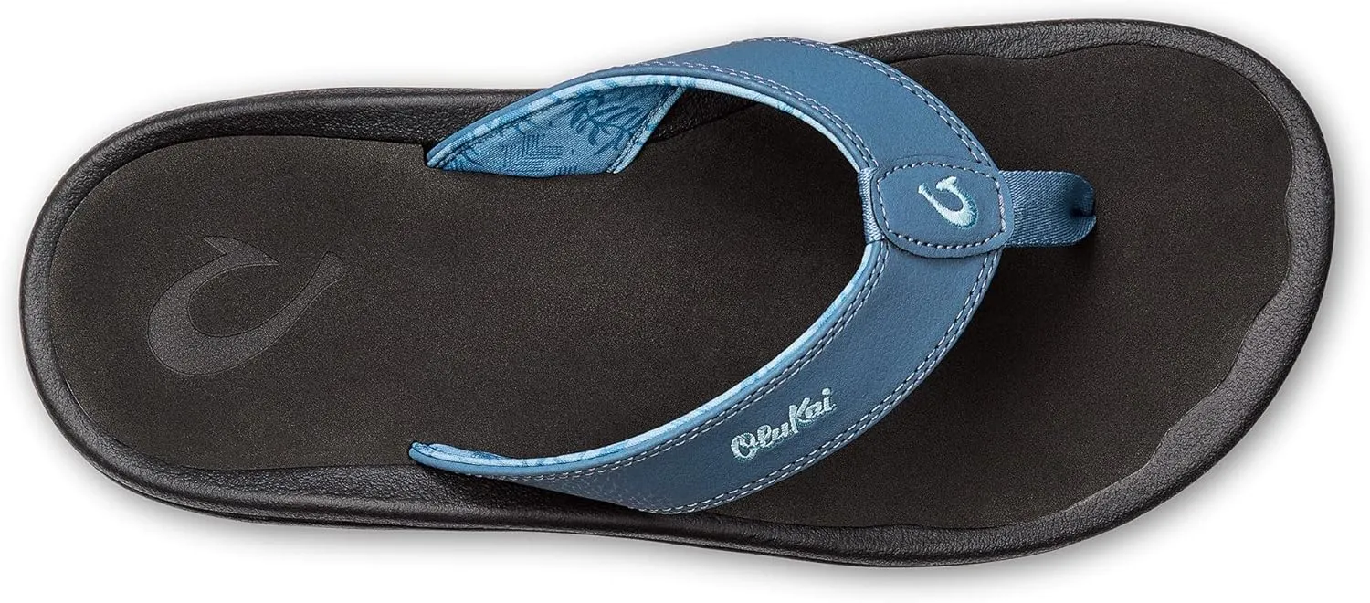 OLUKAI Ohana Men's Beach Sandals, Water Resistant Flip Flops, Arch Support & Comfort Fit, Lightweight & Durable, Enhanced Grip & Traction