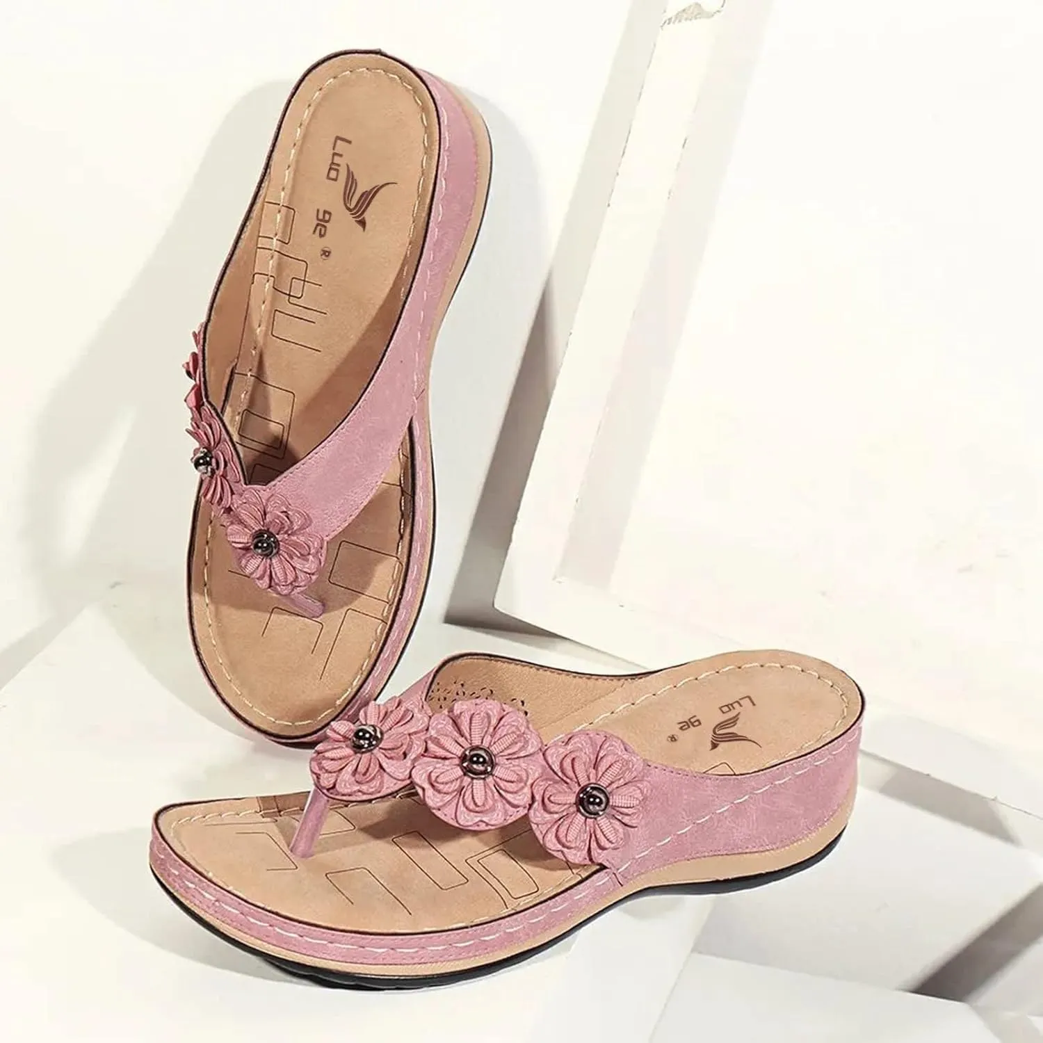 Orthopedic Sandals for Women Wedge Shoes Avylays Breathable Mesh Sports Sandals with Non-Slip Sole Comfortable Sandals