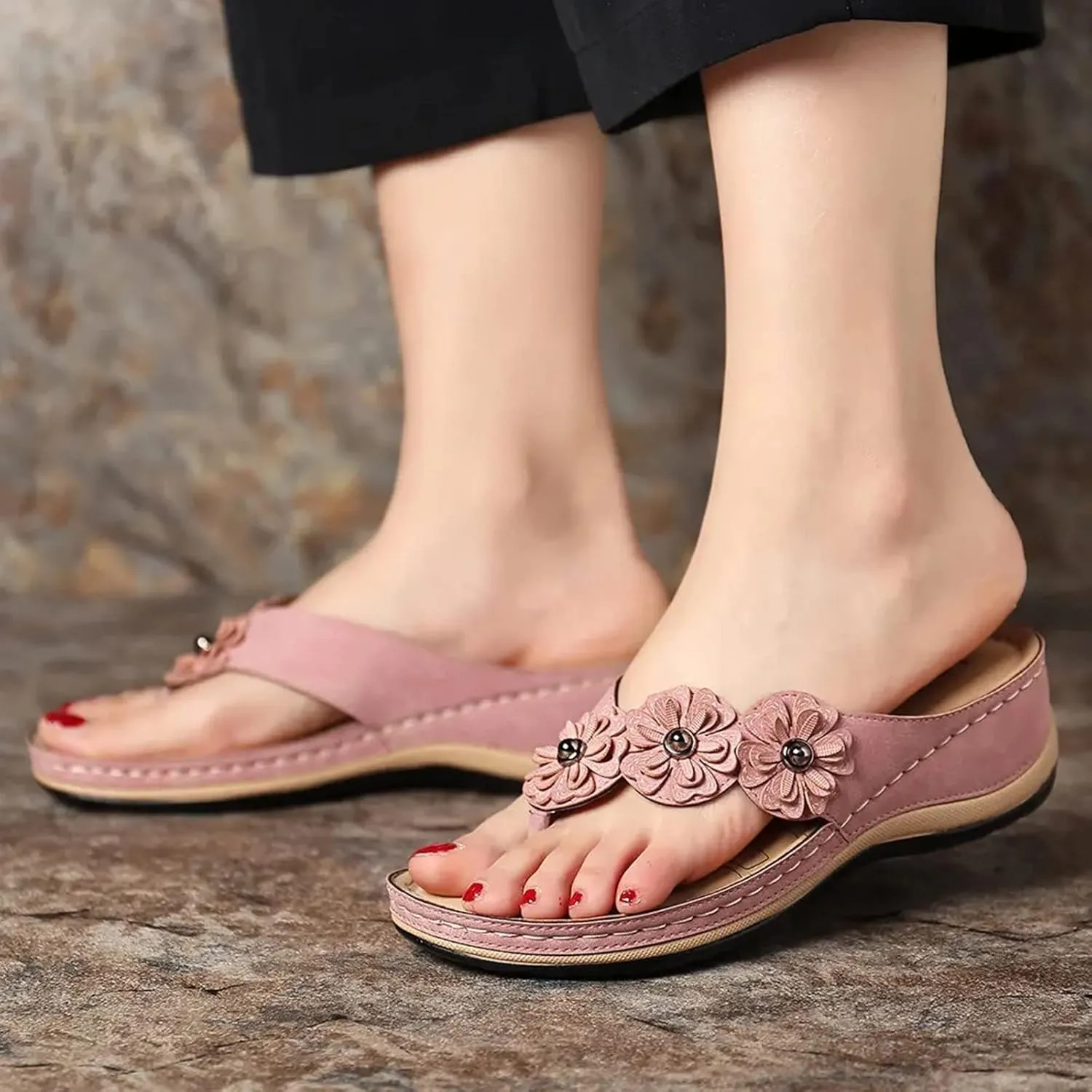Orthopedic Sandals for Women Wedge Shoes Avylays Breathable Mesh Sports Sandals with Non-Slip Sole Comfortable Sandals