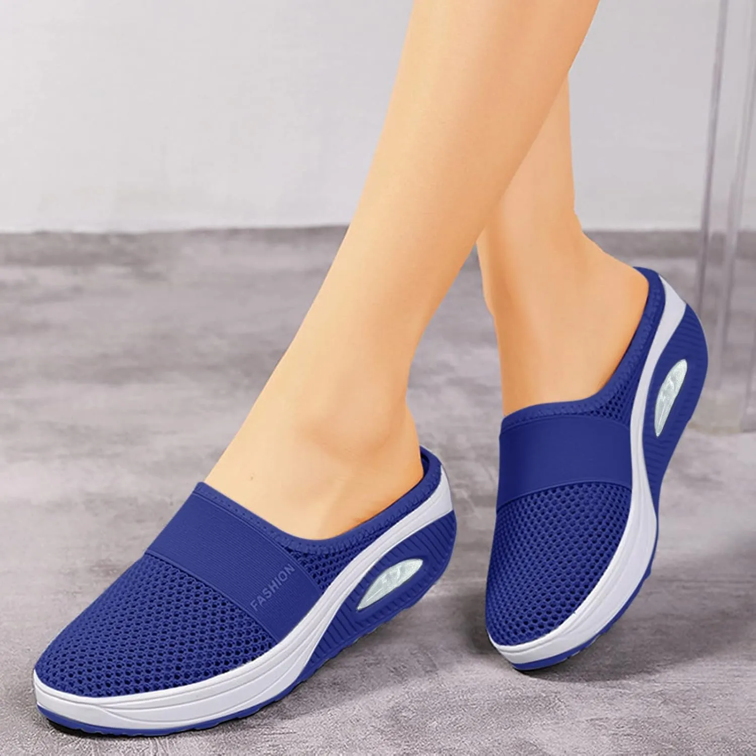 Orthopedic Shoes for Women Slip ons Diabetic Air-Cushion Walking Shoes with Arch-Support Comfortable Breathable Shoes
