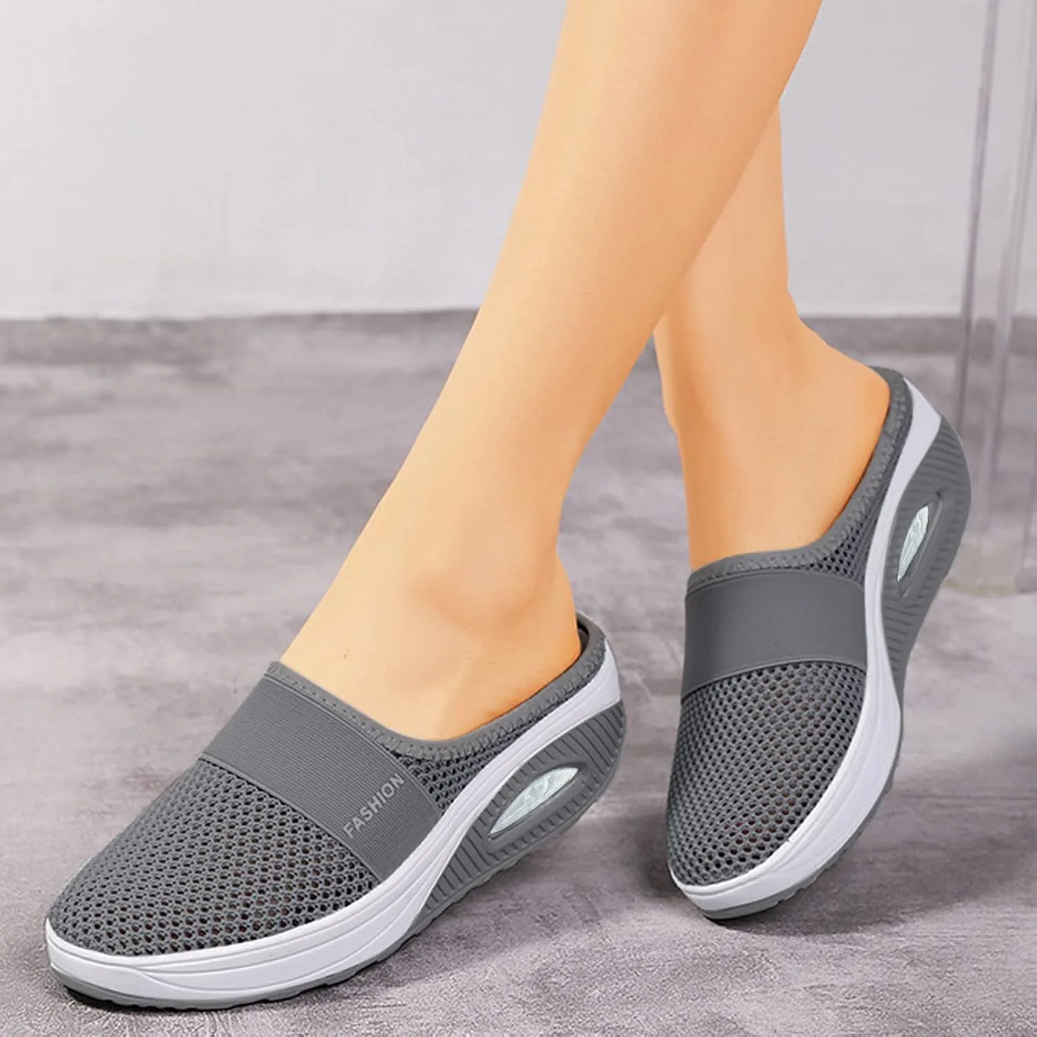 Orthopedic Shoes for Women Slip ons Diabetic Air-Cushion Walking Shoes with Arch-Support Comfortable Breathable Shoes