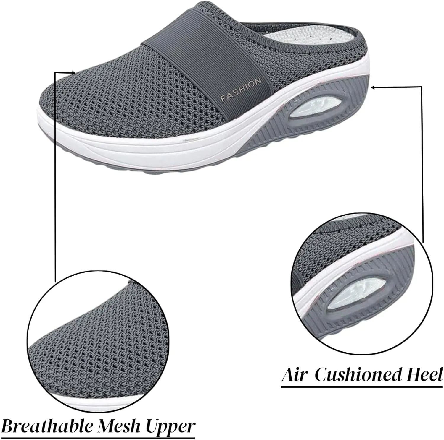 Orthopedic Shoes for Women Slip ons Diabetic Air-Cushion Walking Shoes with Arch-Support Comfortable Breathable Shoes