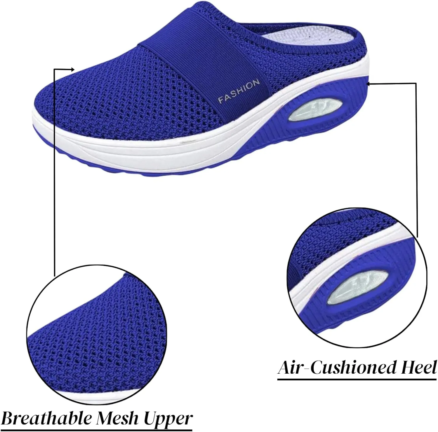 Orthopedic Shoes for Women Slip ons Diabetic Air-Cushion Walking Shoes with Arch-Support Comfortable Breathable Shoes