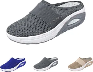 Orthopedic Shoes for Women Slip ons Diabetic Air-Cushion Walking Shoes with Arch-Support Comfortable Breathable Shoes