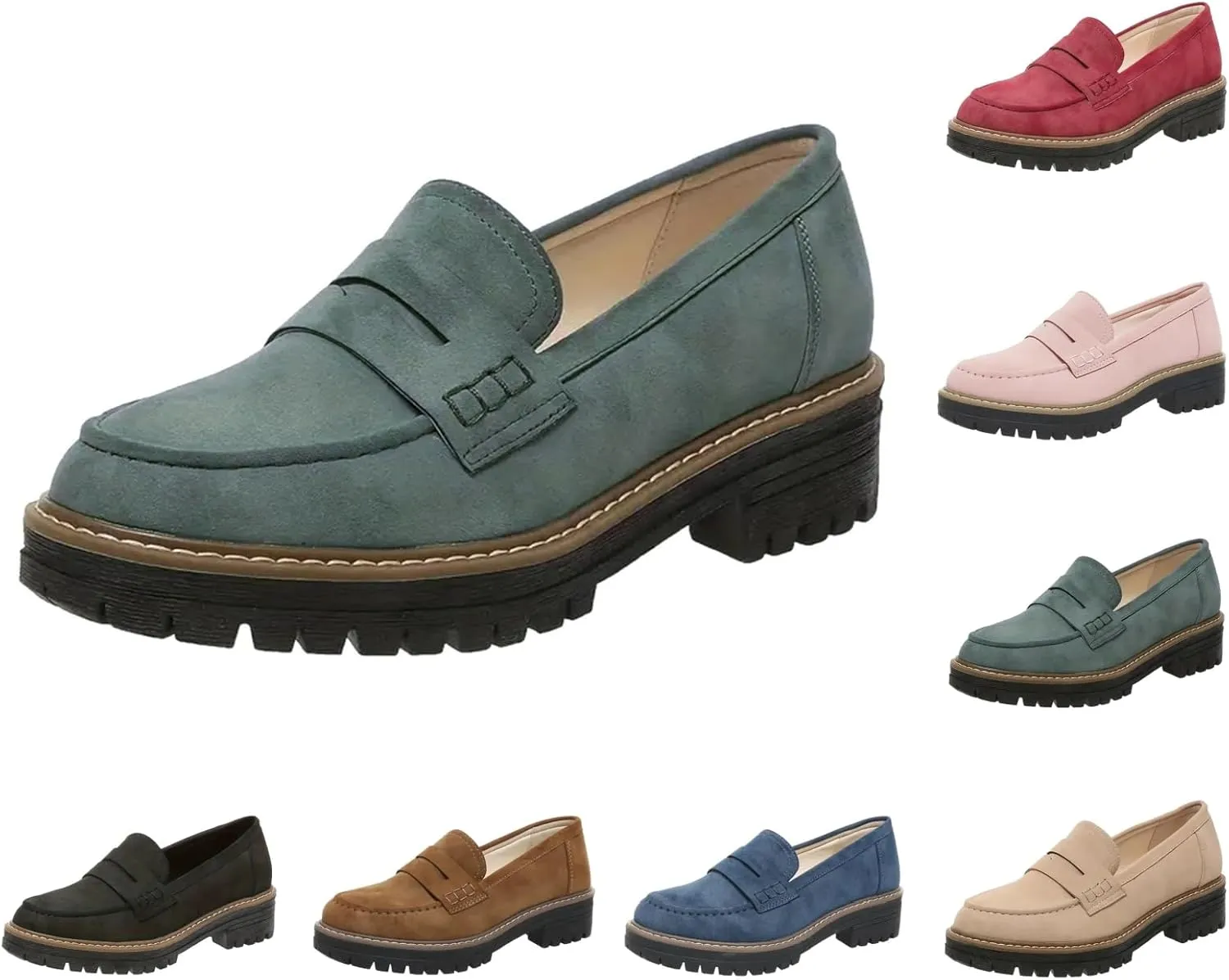 Orthoture-Orthopedic Platform Loafers Wide Toe Lightweight Casual Comfort Shoes Slip-On Suitable for All Foot Shapes
