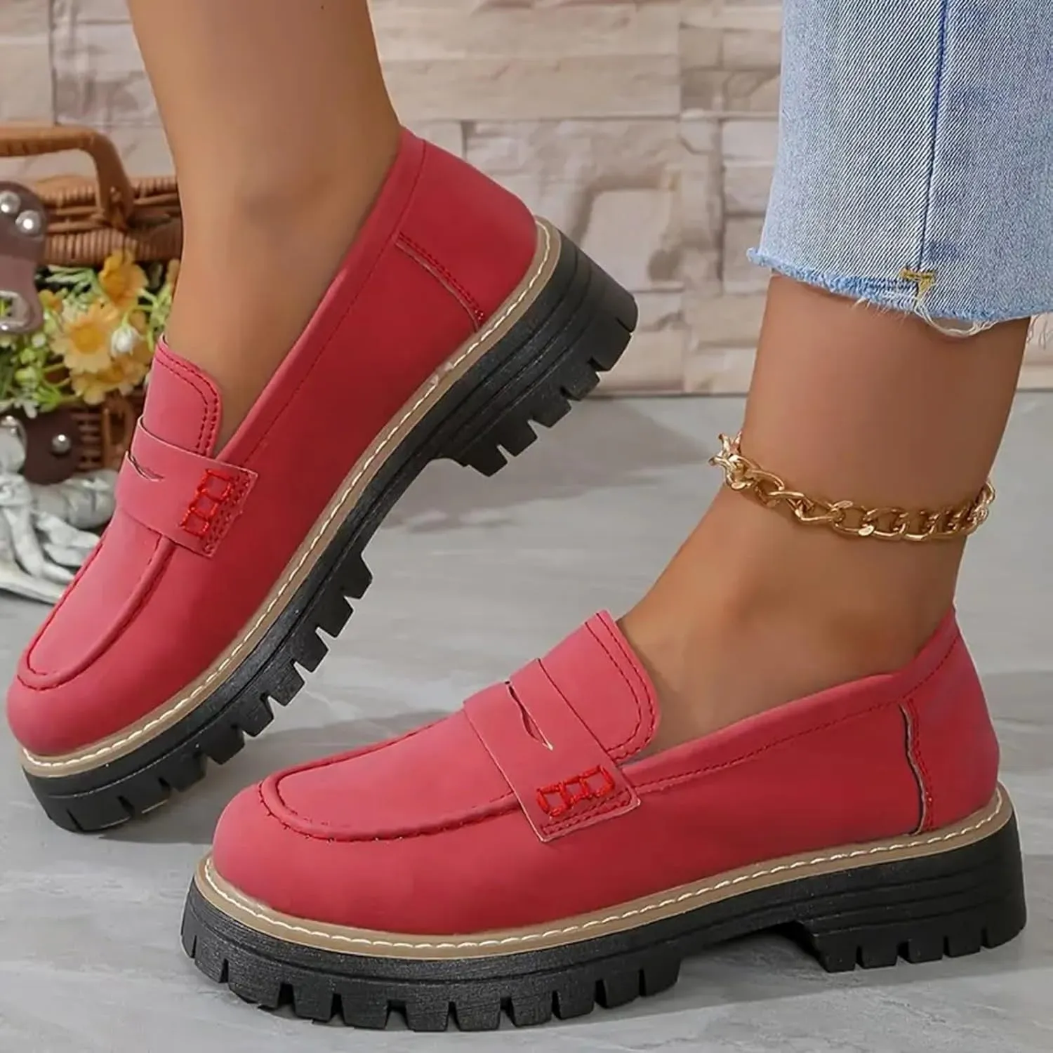 Orthoture-Orthopedic Platform Loafers Wide Toe Lightweight Casual Comfort Shoes Slip-On Suitable for All Foot Shapes