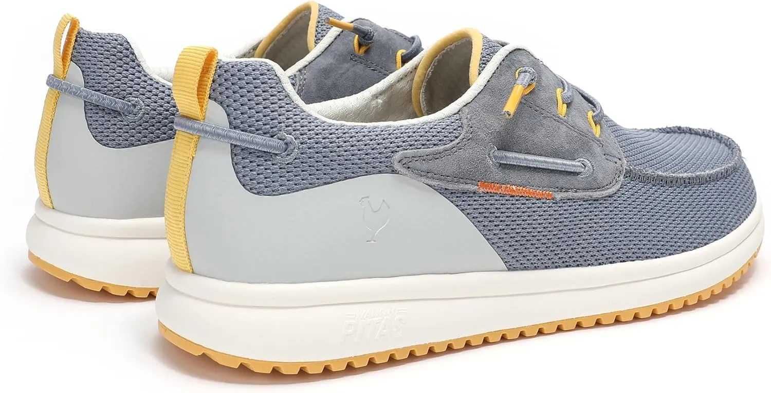 PITAS Bay Mens Loafers | Casual Slip-On Shoes | Breathable & Comfortable Loafers for Men | Blue