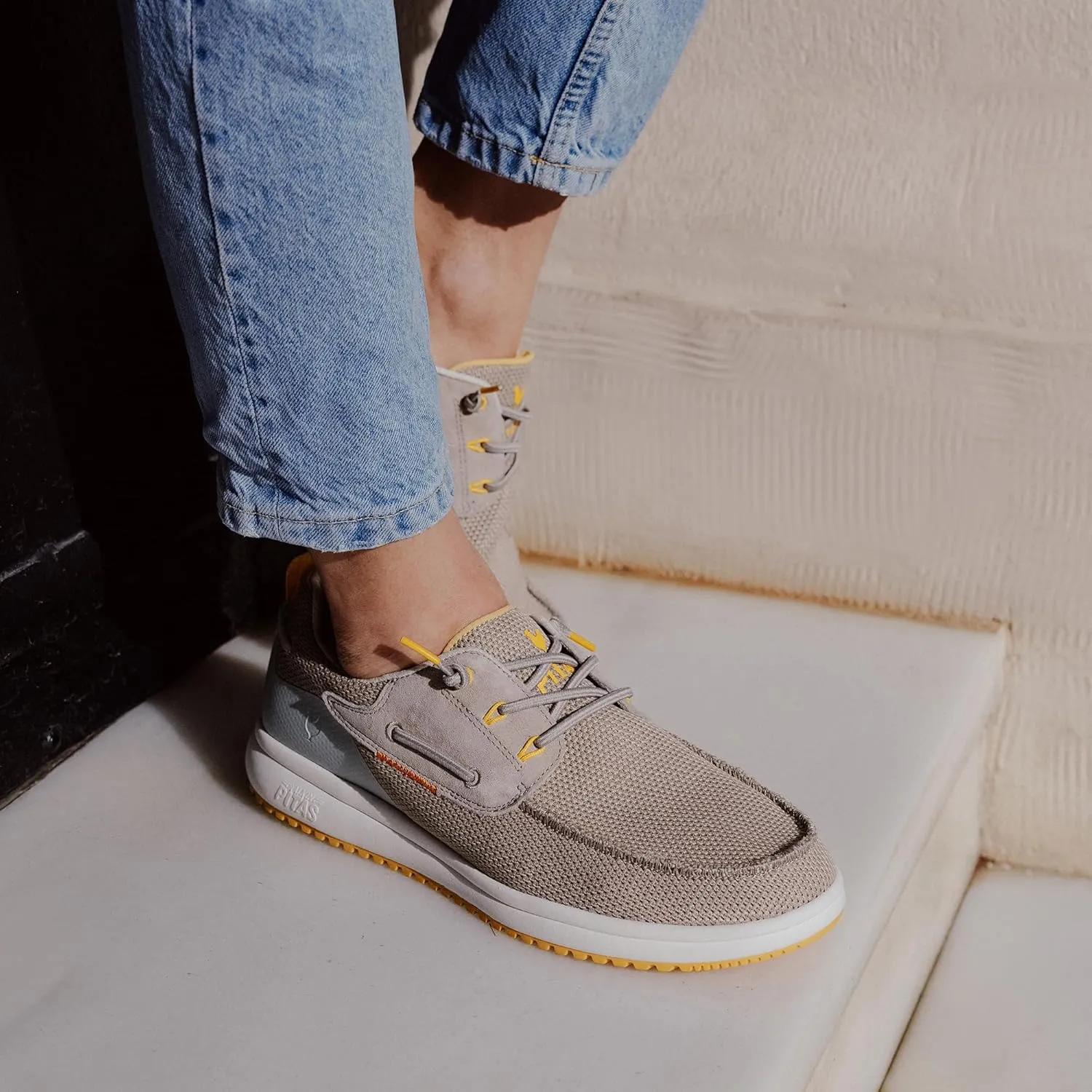 PITAS Bay Mens Loafers | Casual Slip-On Shoes | Breathable & Comfortable Loafers for Men | Blue