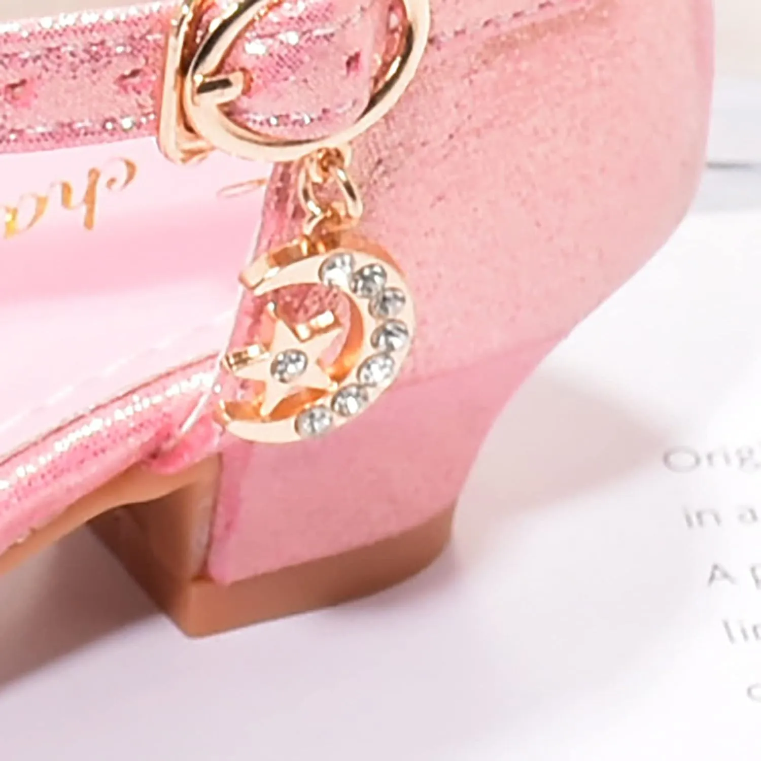 Shoes Girls Low Heel Dress Shoes Sparkle Mary Jane Flower Girls Wedding Birthday Party Prom Sandals Toddler