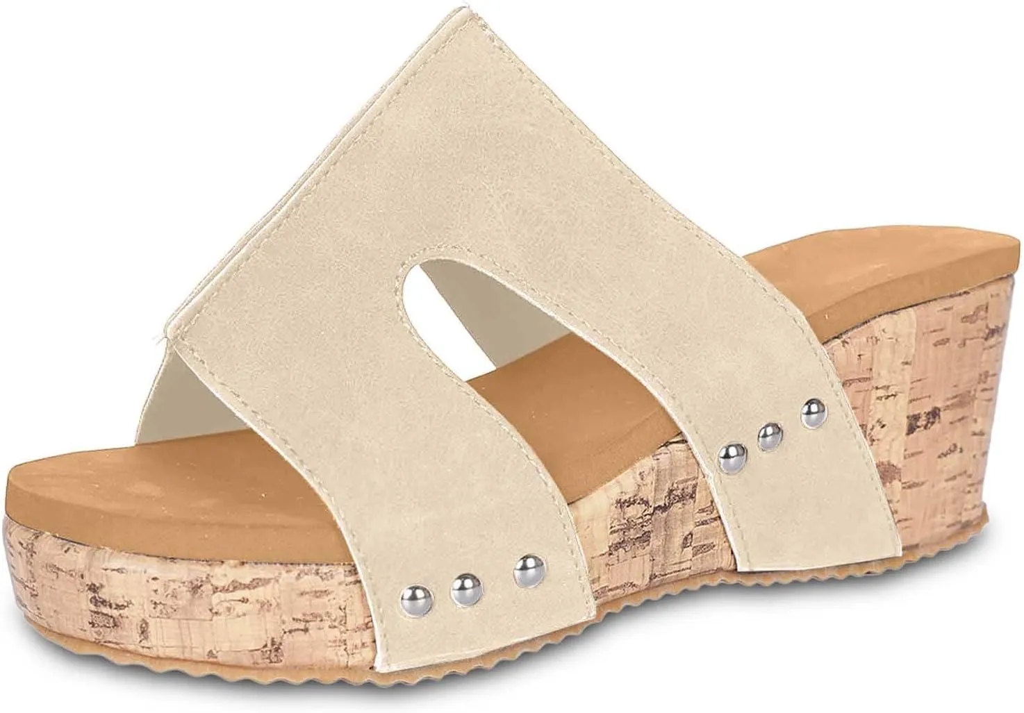 Stylish Women's Sandals Wedge Slip-On Platform Open Toe Design Comfortable Casual Summer Footwear for Everyday All Occasions
