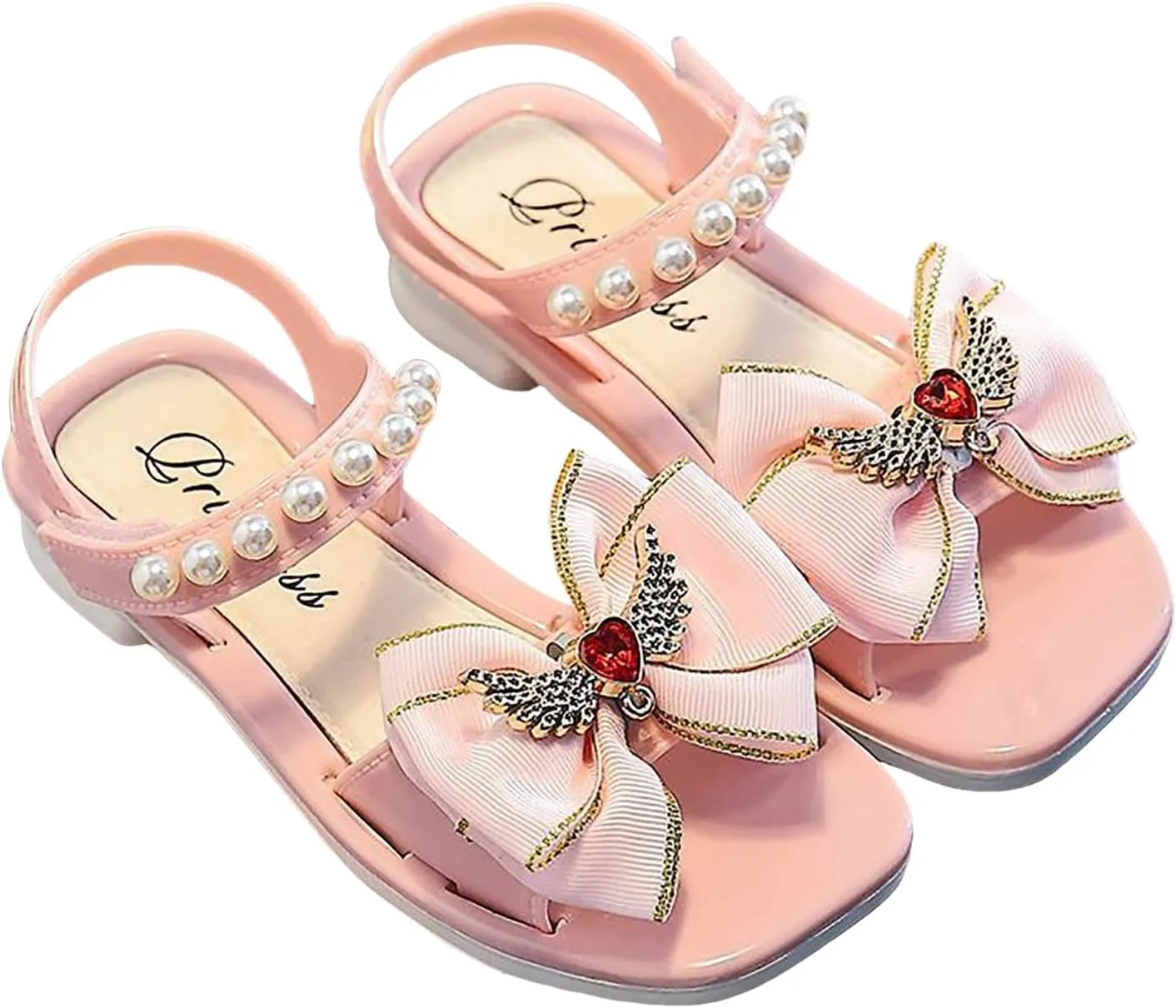 Summer Dress Shoes for Kid/Big Kid Children Shoes Fashion Flower Thick Soled Sandals Soft Sole Comfortable Princess Sandals