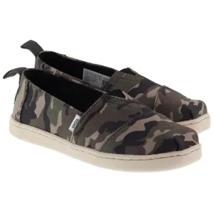Toms Shoes Kids Canvas Alpargata Camo