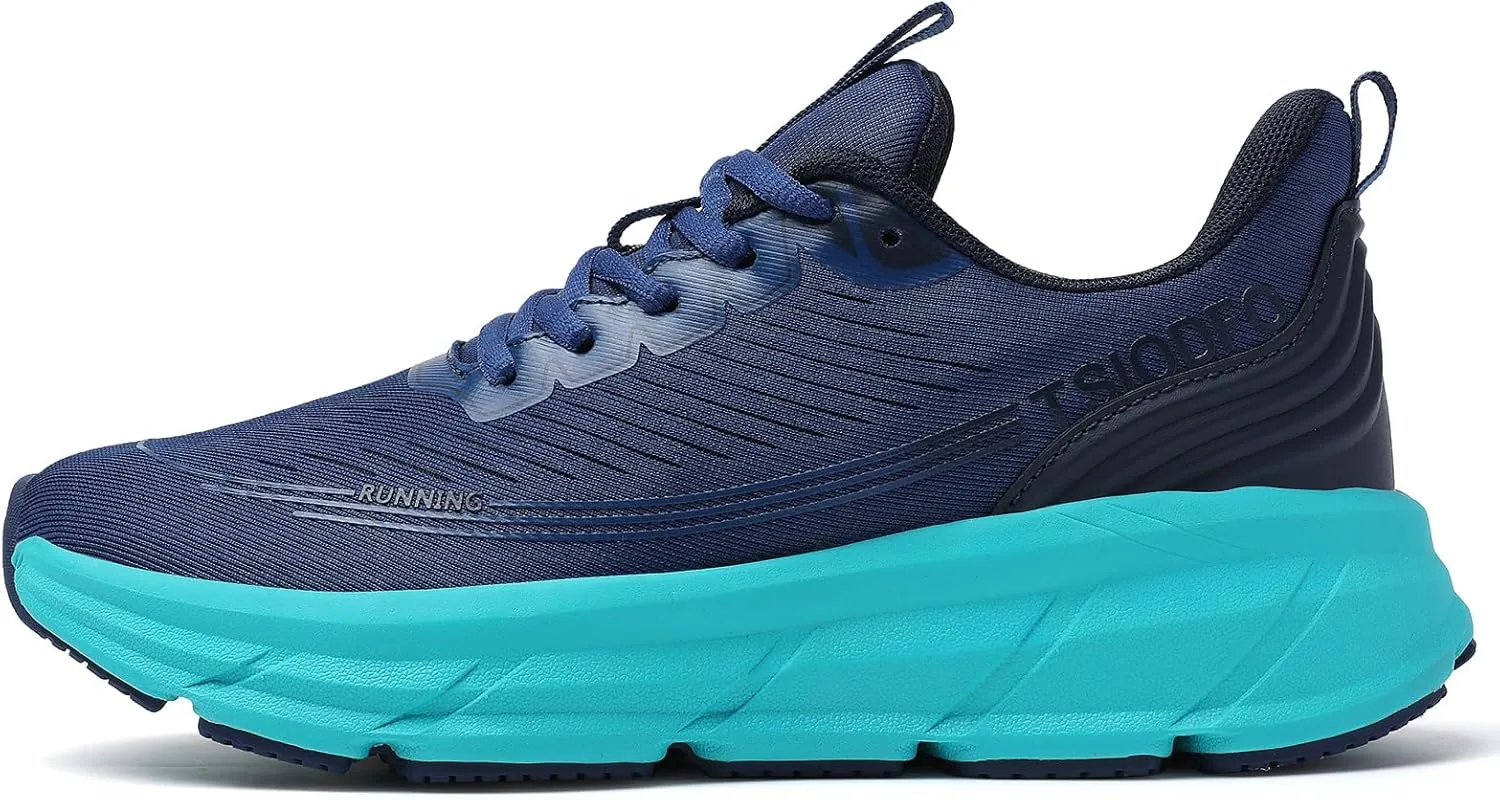 TSIODFO Men Running Shoes Lightweight Gym Workout Walking Shoes