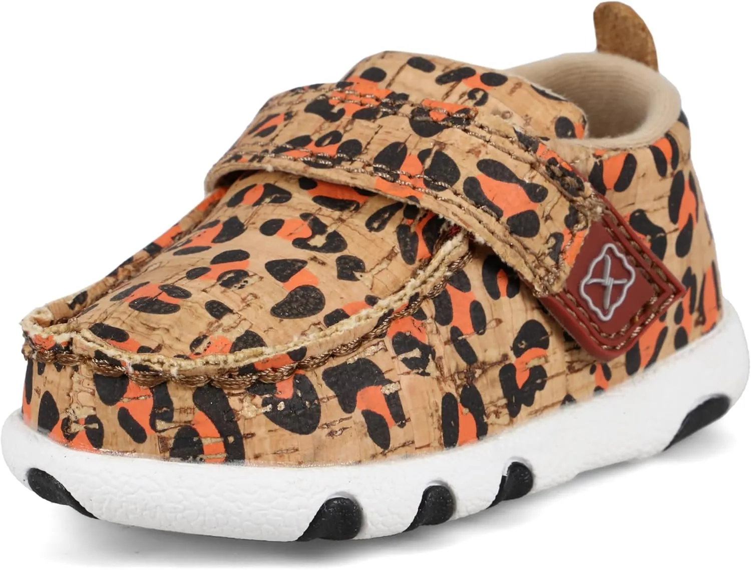 Twisted X Infant's Driving Moc, Moc Toe, Honey, Black, & Carrot, 3 M