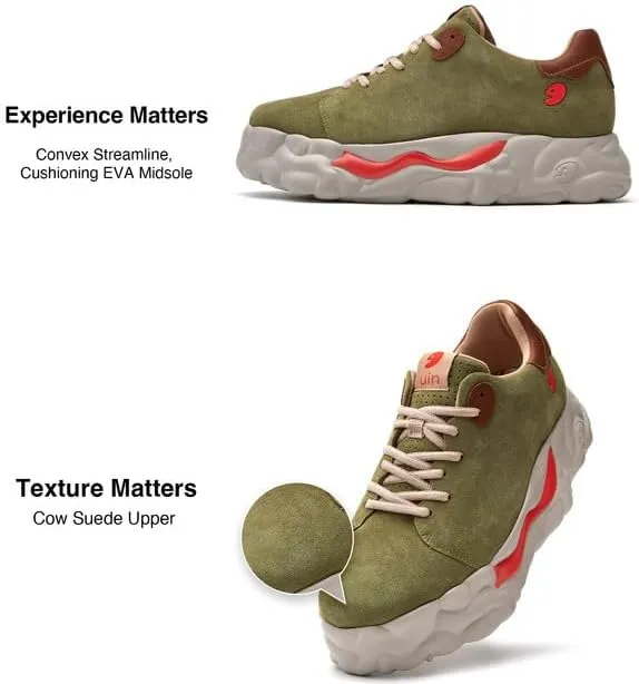 UIN Men's Fashion Chunky Sneakers Lightweight Walking Casual Slip Ons Art Painted Travel Skate Shoes Sanamolls 
