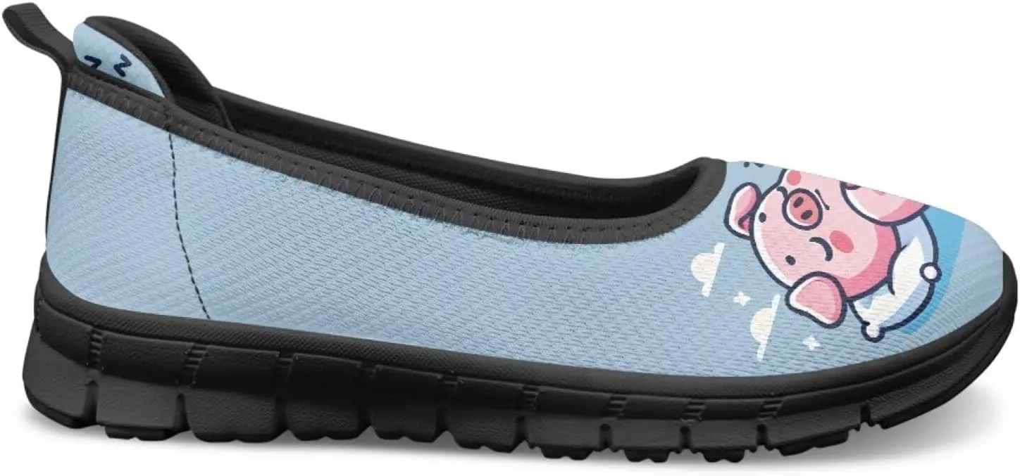 UNICEU Casual Slip On Shoes for Women Breathable Mesh Non-Slip Flats Lightweight Fashion Low Top Loafers for Walking