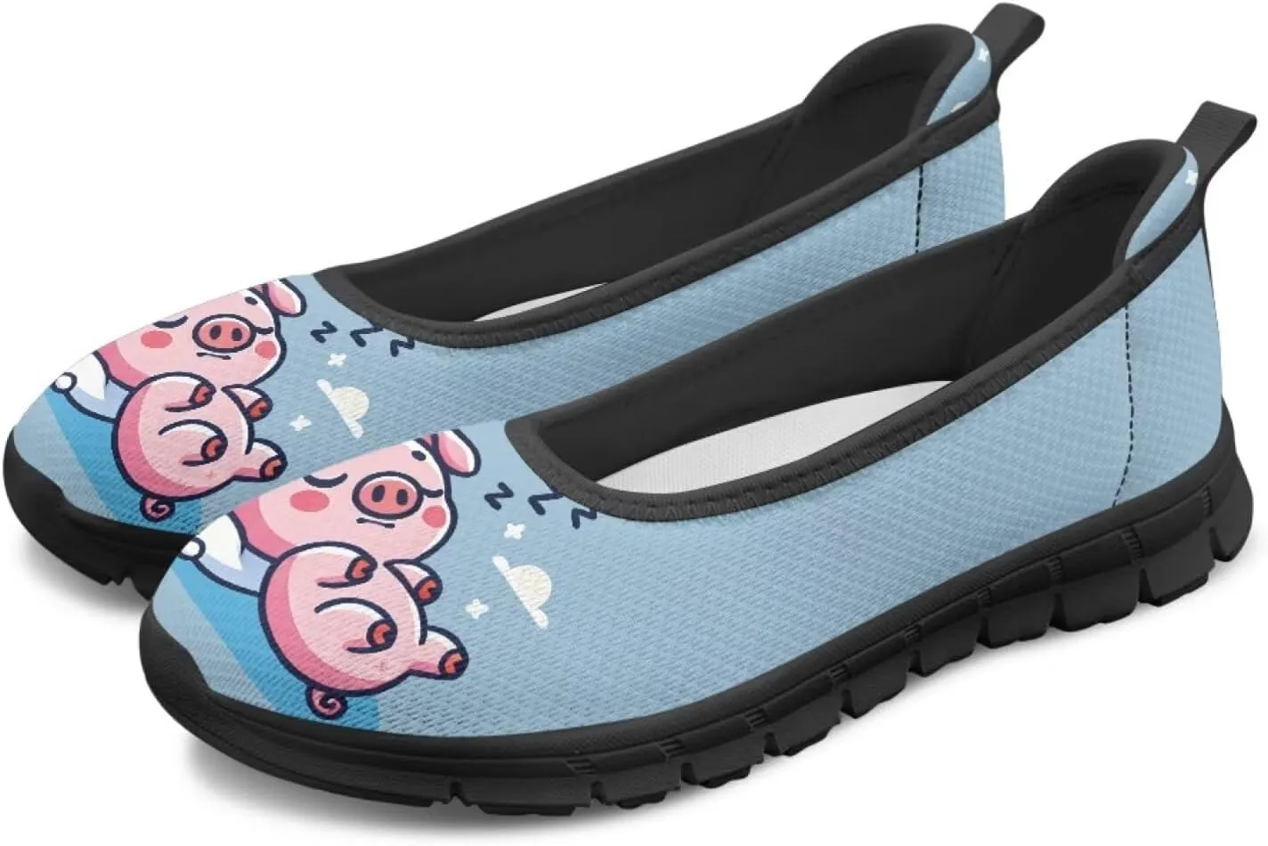 UNICEU Casual Slip On Shoes for Women Breathable Mesh Non-Slip Flats Lightweight Fashion Low Top Loafers for Walking