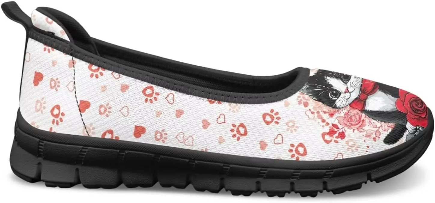 UNICEU Women Casual Slip On Shoes Breathable Fashion Non-Slip Loafers Lightweight Low Top Comfort Walking Sneakers