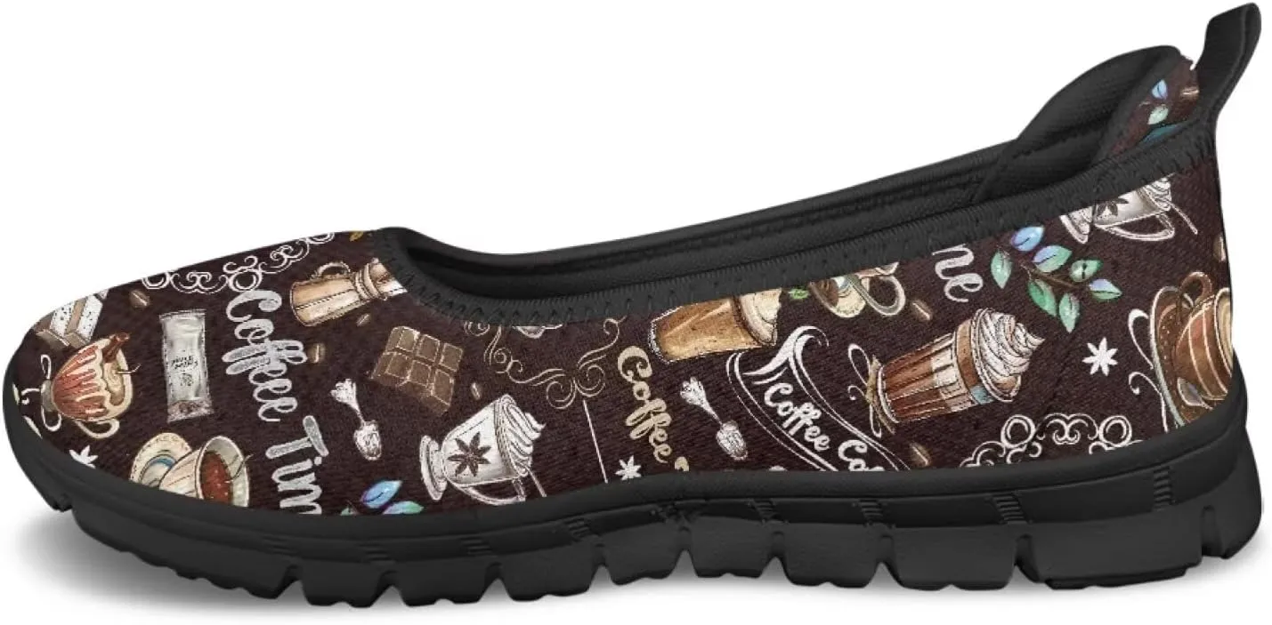 UNICEU Womens Casual Slip On Shoes Breathable Non-Slip Low Top Loafers Comfort Fashion Walking Work Sneakers