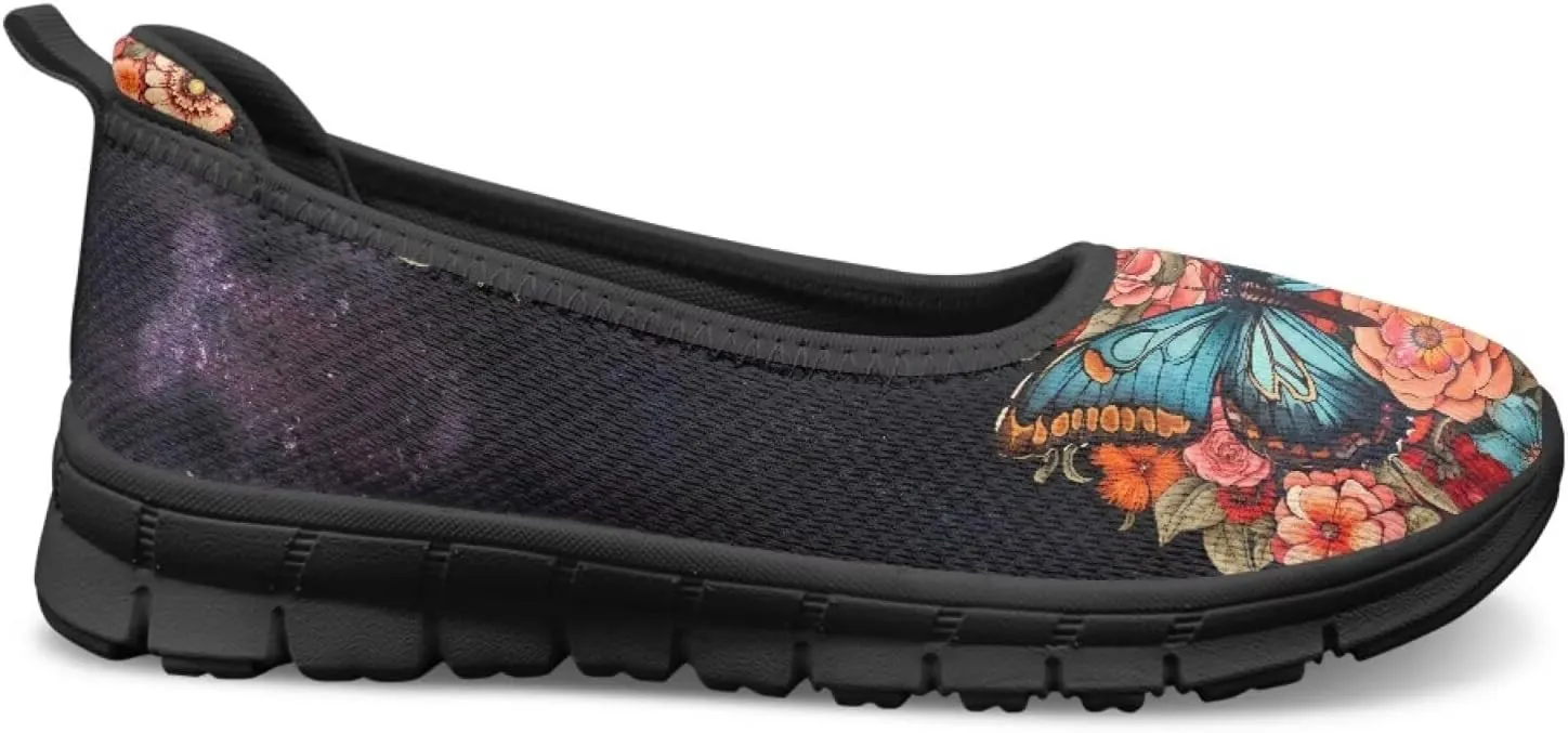 UNICEU Womens Slip On Shoes Fashion Low Top Breathable Loafers Casual Lightweight Non-Slip Running Work Sneakers