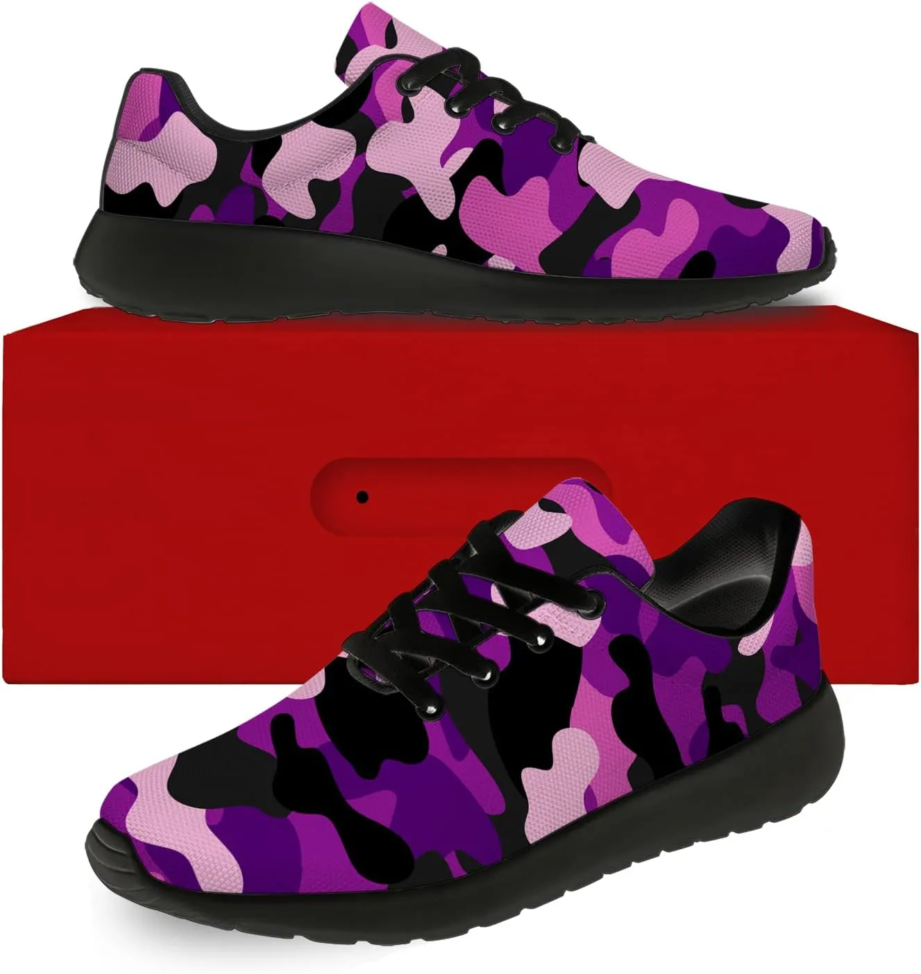 Unisex Camouflage Sneakers for Women & Men, Breathable & Lightweight, All Occasions