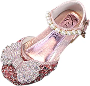 Unisex Kids Summer Sandals Girls' Fashionable Casual Shoes With Shiny Rhinestones For Outdoor Wear Closed Toe Dance Performance Sandals