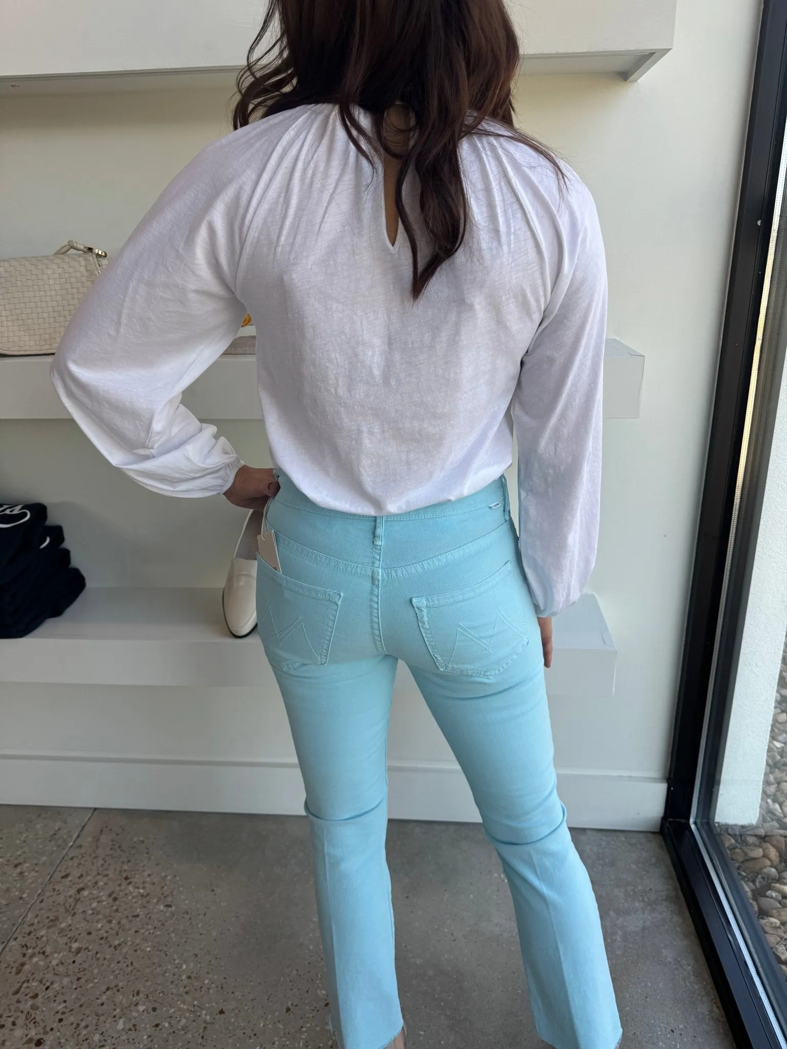 White Rosalie Keyhole Blouse