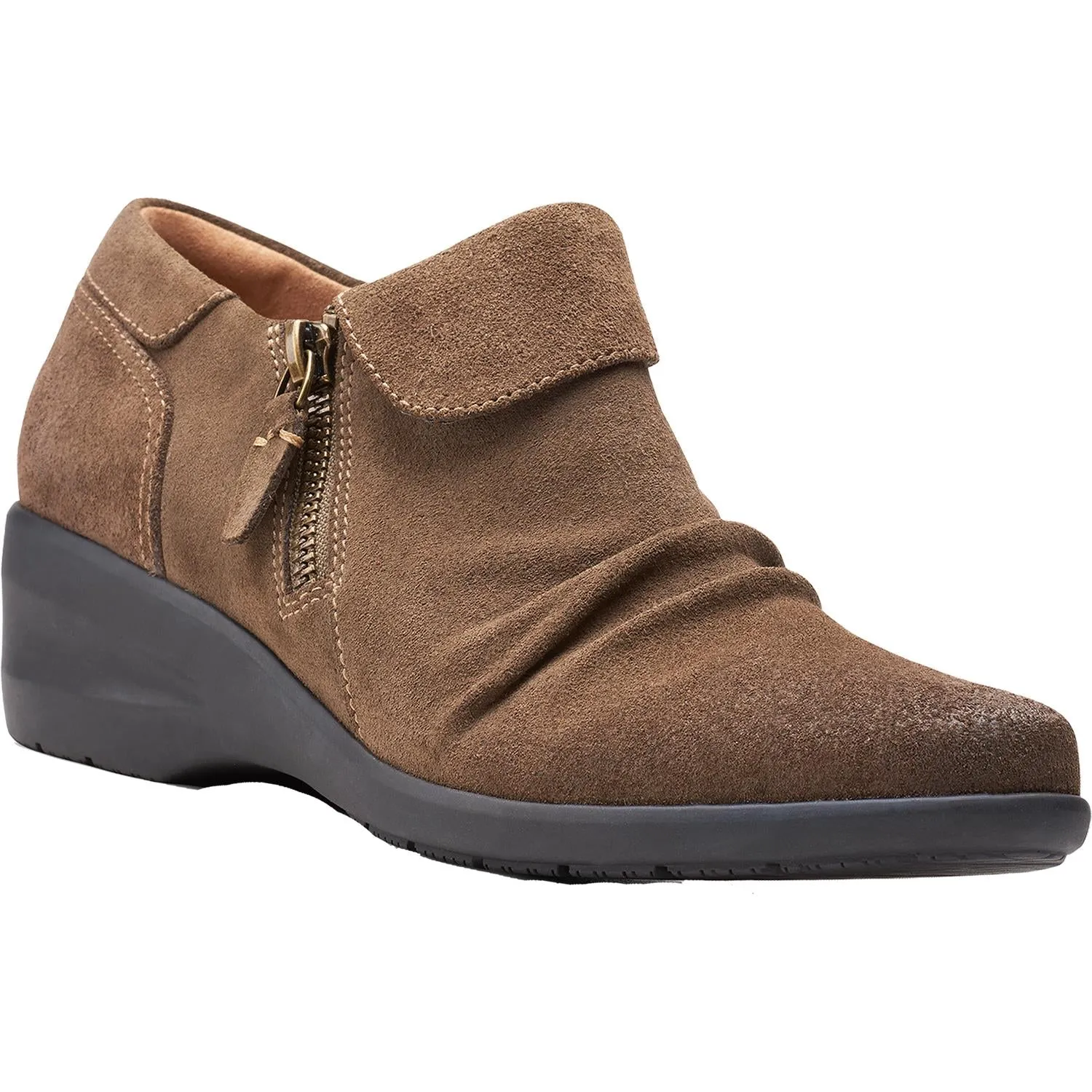 Women's Clarks Rosely Lo Dark Olive Suede