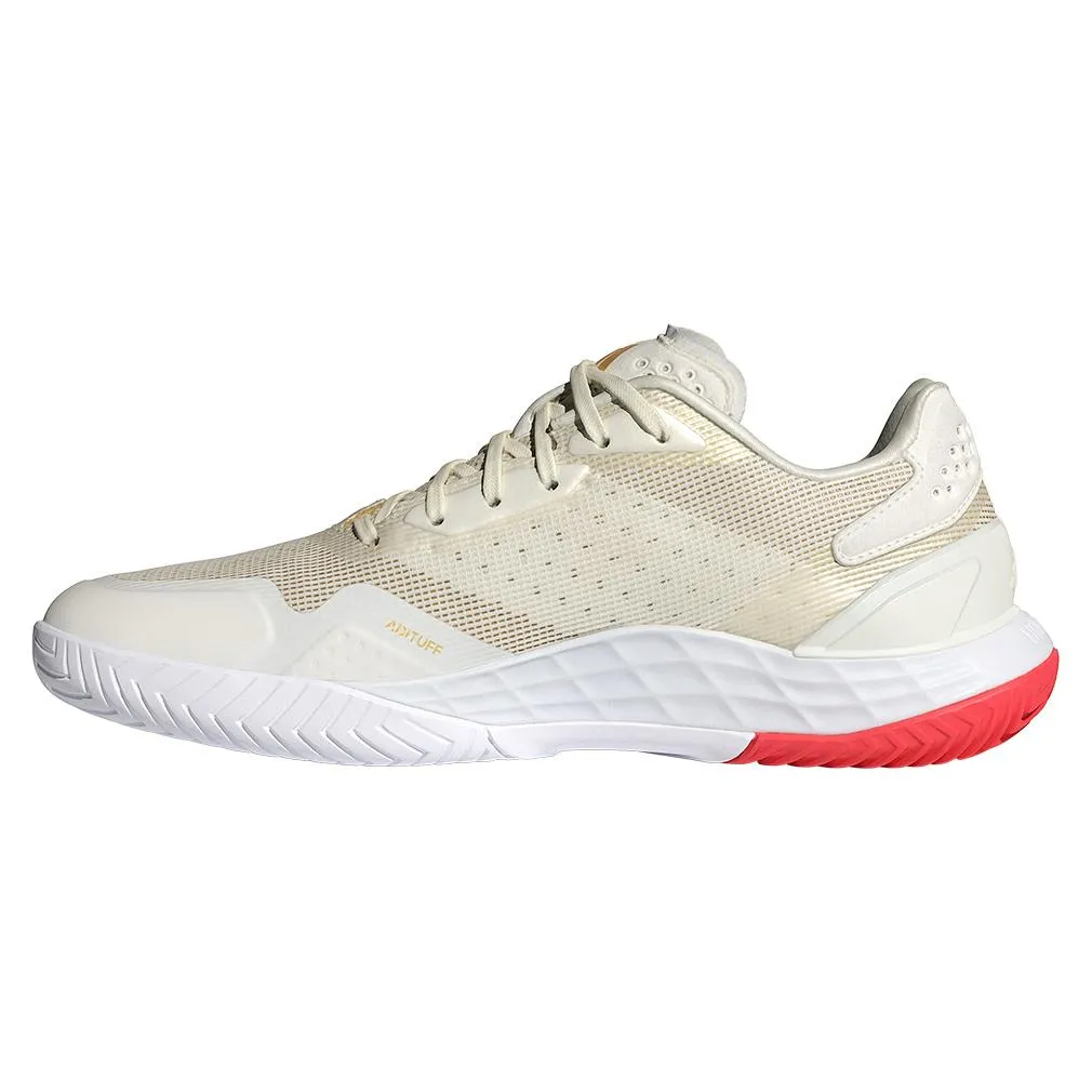 Womens Defiant Speed 2 Tennis Shoes Off White and Gold Metallic