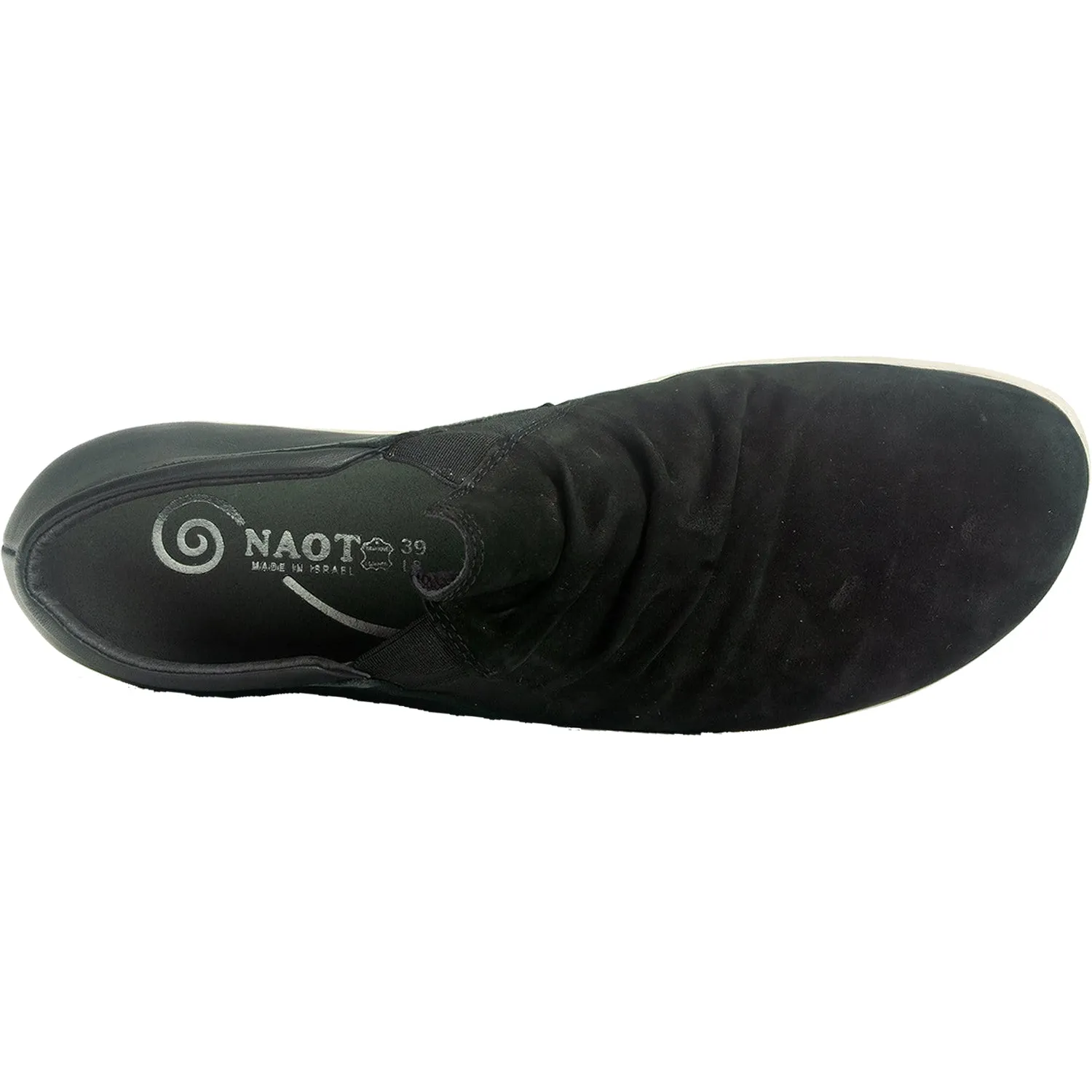 Women's Naot Terehu Black Velvet Nubuck